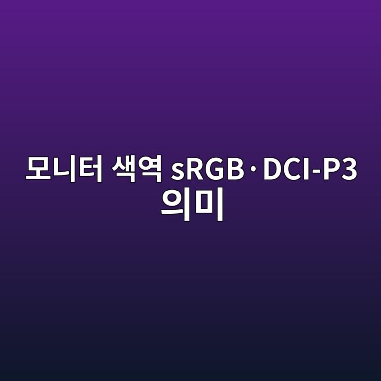 모니터 색역 sRGB·DCI-P3 의미 1 ebaaa8eb8b88ed84b0 ec8389ec97ad srgbc2b7dci p3 ec9d98ebafb8 1787136124