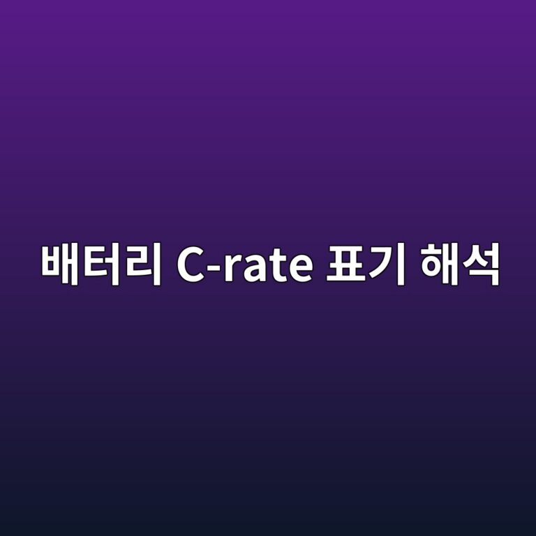 배터리 C-rate 표기 해석 5 ebb0b0ed84b0eba6ac c rate ed919ceab8b0 ed95b4ec849d 1787129529